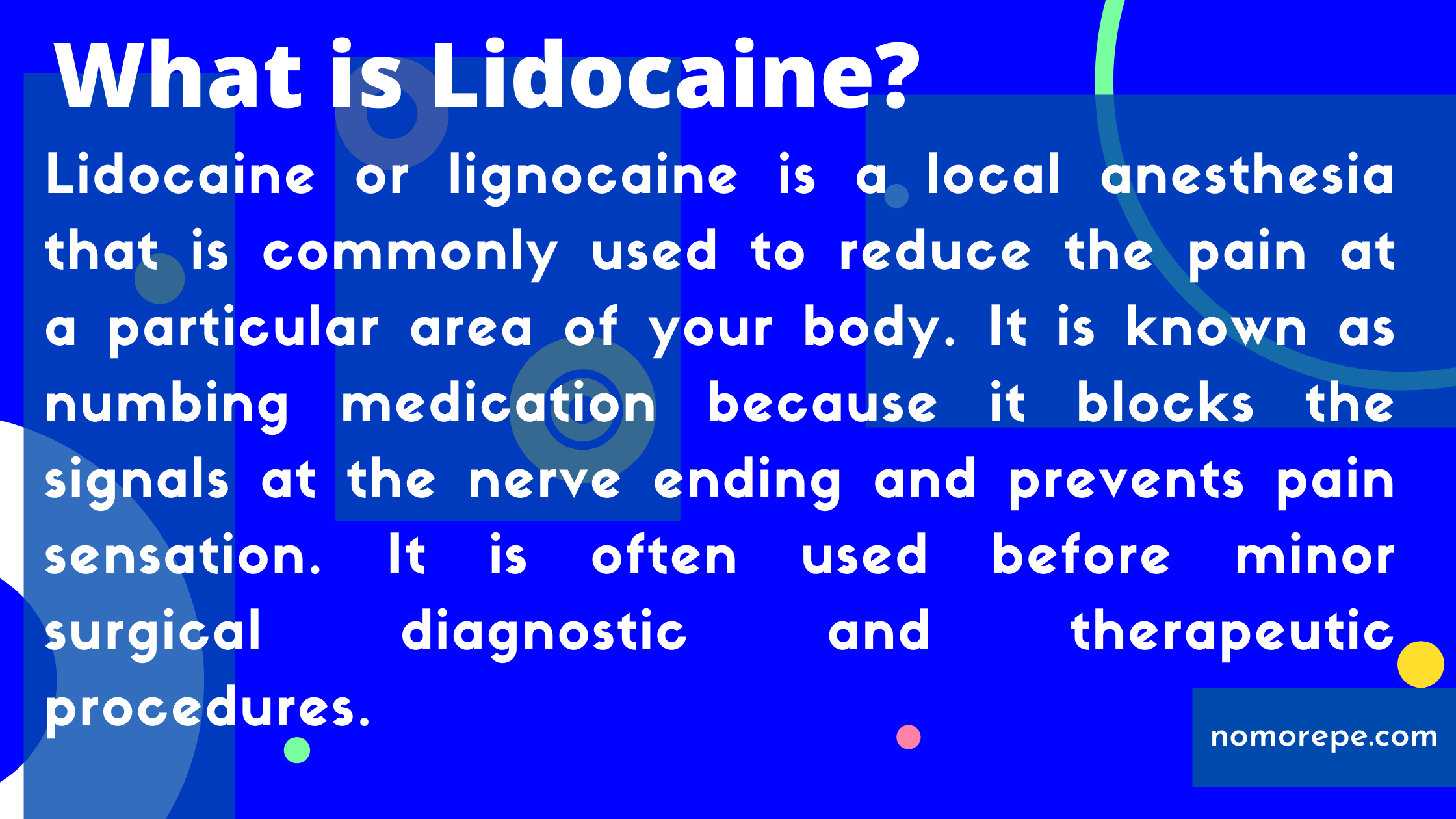 what is lidocaine