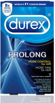 Durex Prolong condom box