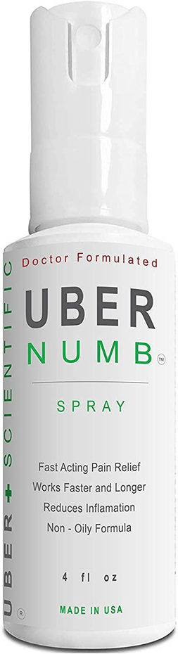 uber numb numbing spray