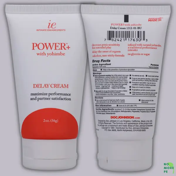Doc Johnson Power Plus Delay Cream