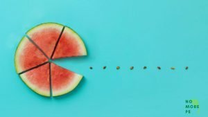 watermelon dices and seeds