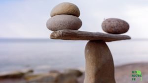 stones balanced on another stone
